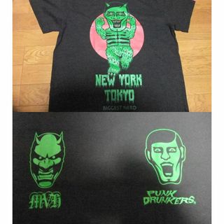 パンクドランカーズ(PUNK DRUNKERS)のXL未使用 パンクドランカーズ punkdrunkers フィギュア Tシャツ(Tシャツ/カットソー(半袖/袖なし))