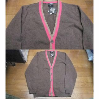 STUSSY - 希少 stussy shaggy cardigan green M sizeの通販 by