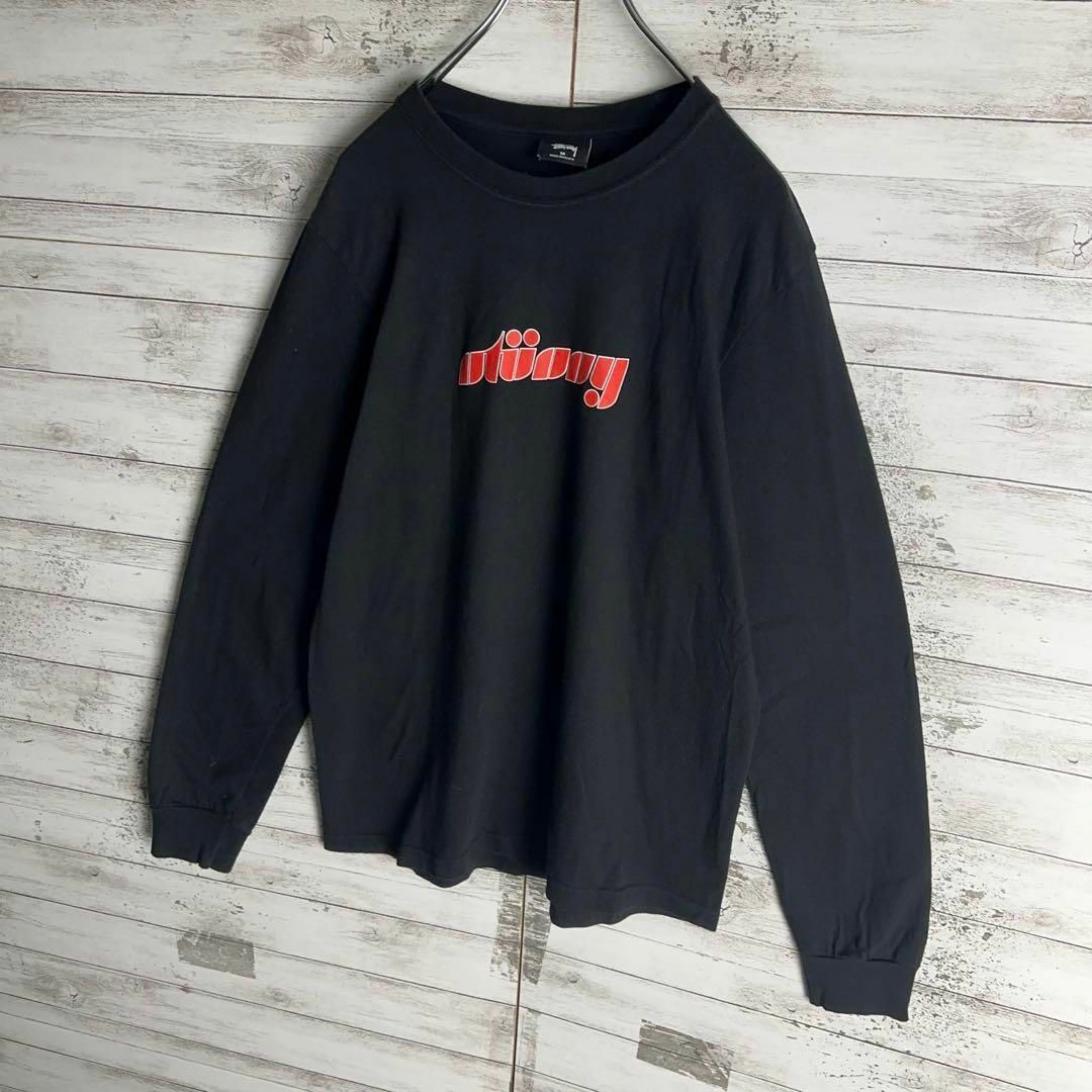 STUSSY(ステューシー)の8882【人気デザイン】ステューシー☆ビッグロゴ長袖tシャツ　入手困難　美品 メンズのトップス(Tシャツ/カットソー(七分/長袖))の商品写真