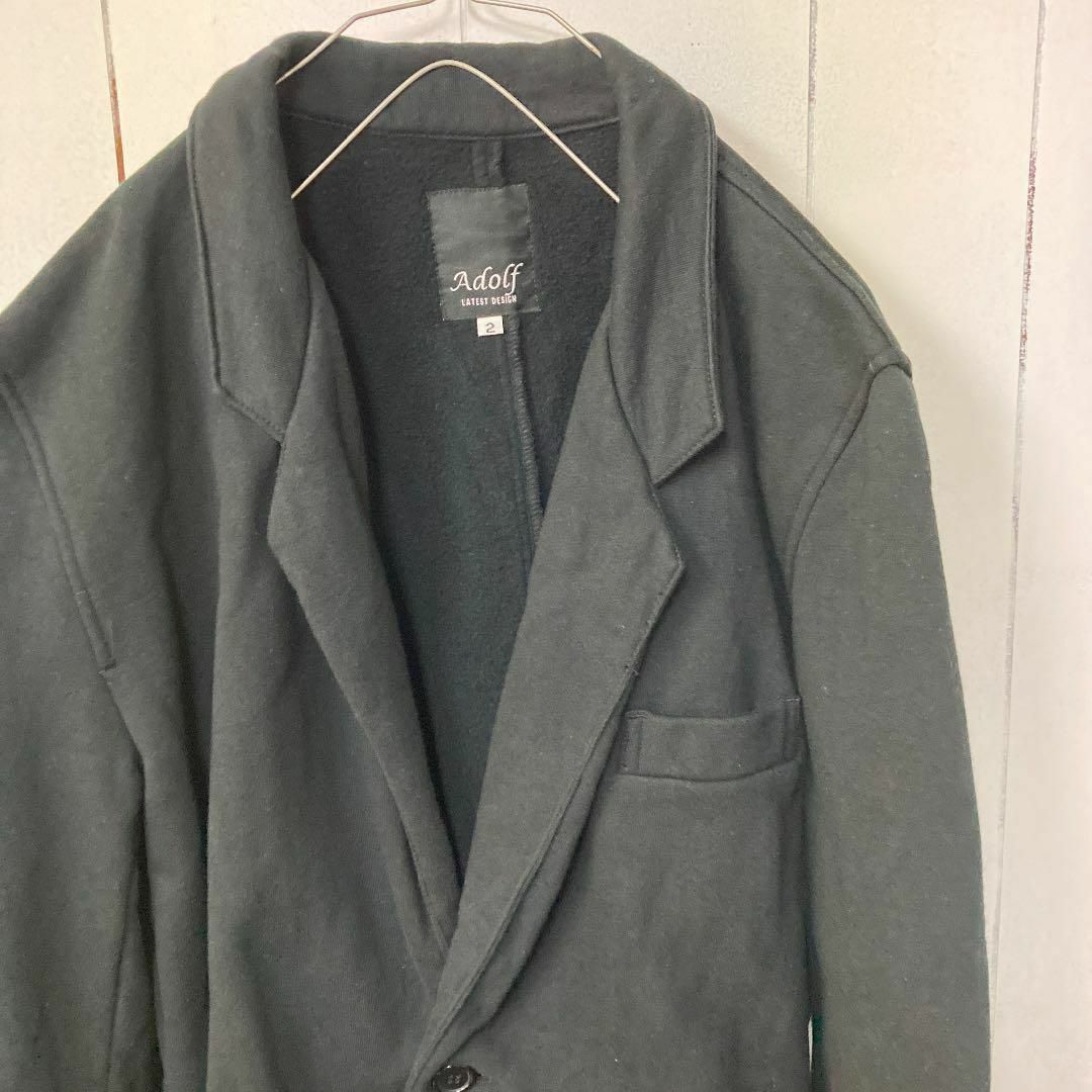 Adolf アドルフ　テーラードジャケット　スウェット地　古着 メンズのジャケット/アウター(テーラードジャケット)の商品写真