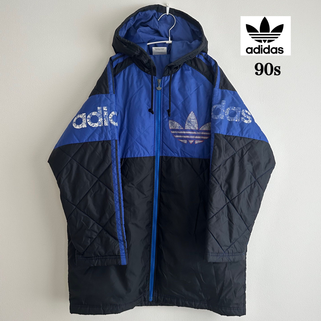 adidas(アディダス)のadidas 90s キルティングジャケット　ナイロンジャケット　中綿　銀タグ メンズのジャケット/アウター(ブルゾン)の商品写真