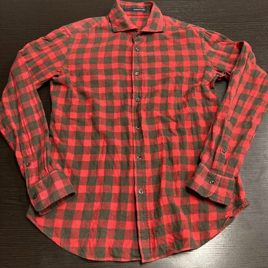 TOMORROWLAND(トゥモローランド)のトゥモローランド　ネルシャツ　ユーズド加工　チェックシャツ メンズのトップス(シャツ)の商品写真