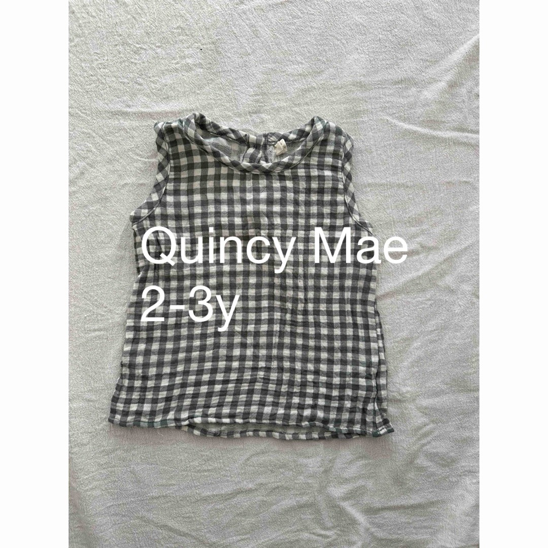 Quincy Mae(クインシーメイ)のQuincy Mae タンクトップ　2-3y キッズ/ベビー/マタニティのベビー服(~85cm)(タンクトップ/キャミソール)の商品写真