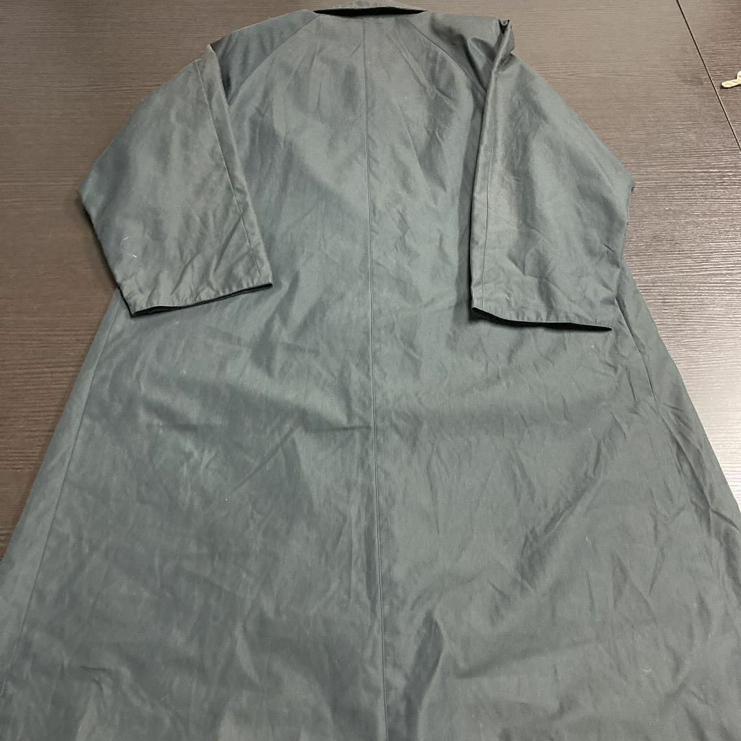 SANYO(サンヨー)のSANYO トレンチコート　古着　コート　一つボタン　ギャザー レディースのジャケット/アウター(トレンチコート)の商品写真