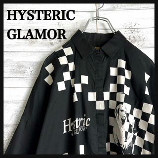 ヒステリックグラマー(HYSTERIC GLAMOUR)の8936【希少デザイン】ヒステリックグラマー☆ヒスガール総柄長袖シャツ　美品(シャツ)