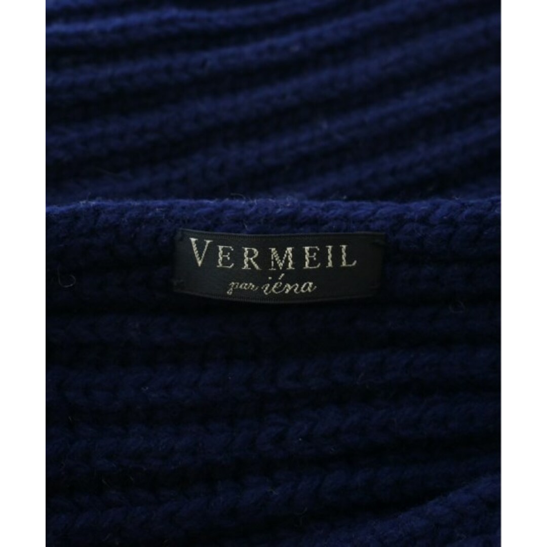 VERMEIL par iena(ヴェルメイユパーイエナ)のVERMEIL par iena ニット・セーター F 紺 【古着】【中古】 レディースのトップス(ニット/セーター)の商品写真