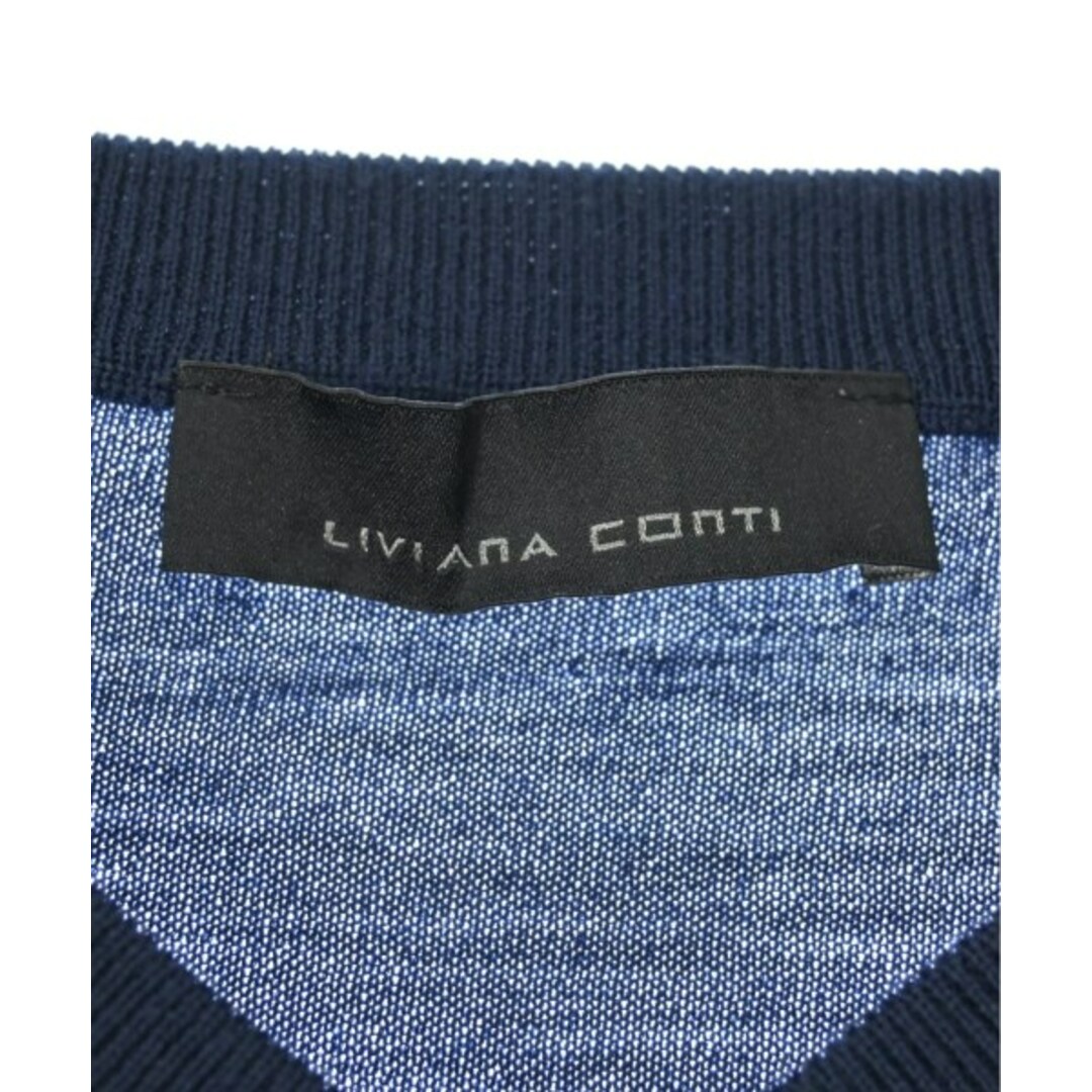 LIVIANA CONTI(リビアナコンティ)のLIVIANA CONTI リビアナコンティ ニット・セーター 38(S位) 紺 【古着】【中古】 レディースのトップス(ニット/セーター)の商品写真