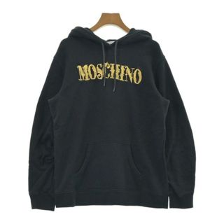 モスキーノ(MOSCHINO)のMOSCHINO モスキーノ パーカー 42(M位) 黒 【古着】【中古】(パーカー)