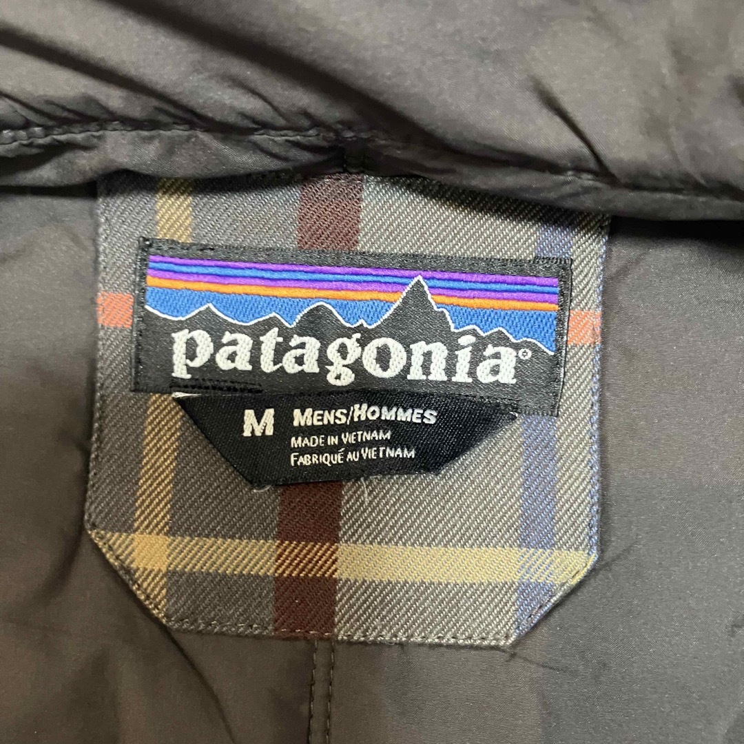 patagonia(パタゴニア)の○パタゴニア  キルティング　パーカー　ブラウン　チェック　M メンズのジャケット/アウター(その他)の商品写真