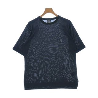 シップス(SHIPS)のSHIPS シップス Tシャツ・カットソー L 黒x紺(ボーダー) 【古着】【中古】(Tシャツ/カットソー(半袖/袖なし))