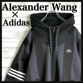 アレキサンダーワン(Alexander Wang)の8928【限定コラボ】アレキサンダーワン×アディダス☆レイヤードパーカー　美品(パーカー)