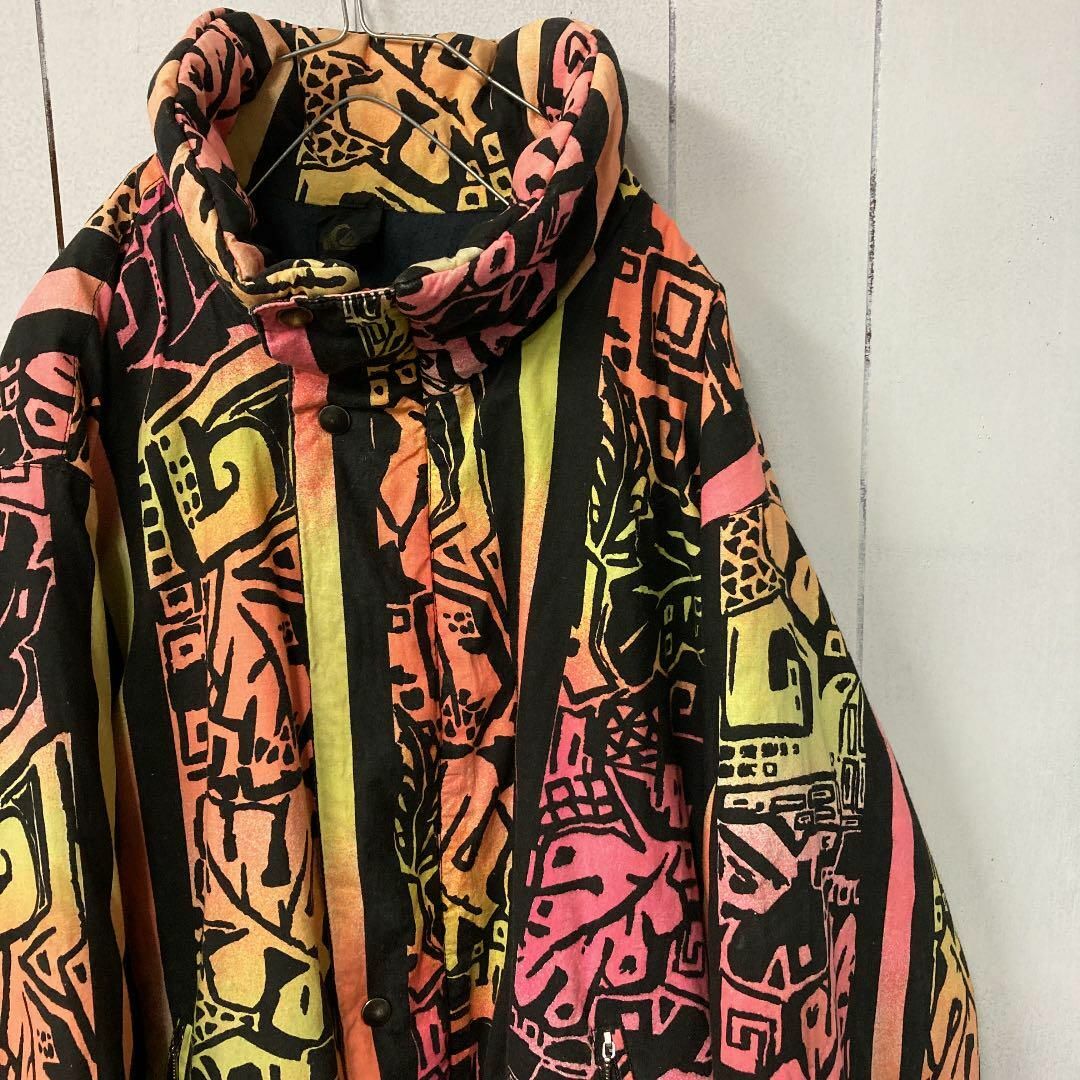 QUIKSILVER(クイックシルバー)の希少　フランス製　古着　ブルゾン　総柄　タイダイ　90's オールド メンズのジャケット/アウター(ブルゾン)の商品写真