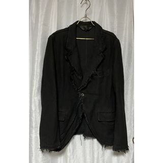 コムデギャルソンオムプリュス(COMME des GARCONS HOMME PLUS)の希少　ギャルソン  オム　プリュス　アシンメトリー　ジャケット　フリンジ(テーラードジャケット)