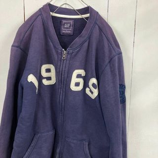 ギャップ(GAP)のGAP ギャップ 古着　ジップアップスウェット　スタジャン　古着女子　オールド(スウェット)