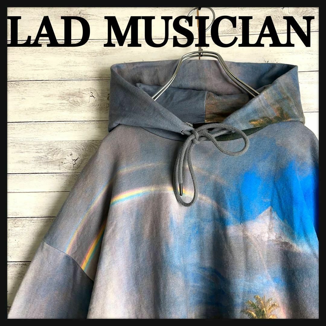 LAD MUSICIAN(ラッドミュージシャン)の8948【即完売モデル】ラッドミュージシャン☆総柄デザインパーカー入手困難　美品 メンズのトップス(パーカー)の商品写真