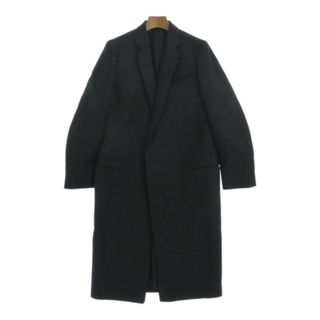 セリーヌ(celine)のCELINE セリーヌ チェスターコート 34(XXS位) 黒 【古着】【中古】(チェスターコート)