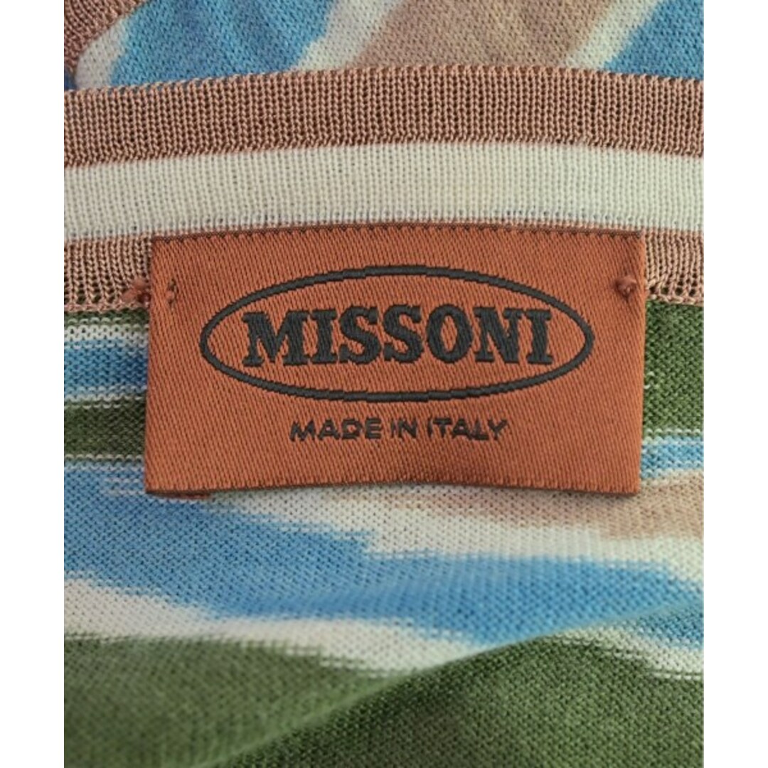 MISSONI ミッソーニ カーディガン 44(L位) ベージュx水色x緑等 MISSONI ミッソーニ カーディガン 44(L位) ベージュx水色x緑等