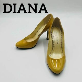 ダイアナ(DIANA)のダイアナ　DIANA　パンプス　エナメル　イエロー　黄色　22.5cm(ハイヒール/パンプス)