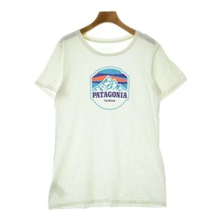 パタゴニア(patagonia)のpatagonia パタゴニア Tシャツ・カットソー M 白 【古着】【中古】(カットソー(半袖/袖なし))