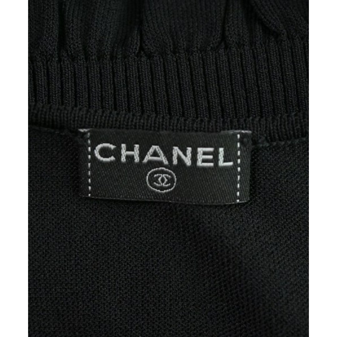 CHANEL(シャネル)のCHANEL シャネル ベスト 38(S位) 黒 【古着】【中古】 レディースのトップス(ベスト/ジレ)の商品写真