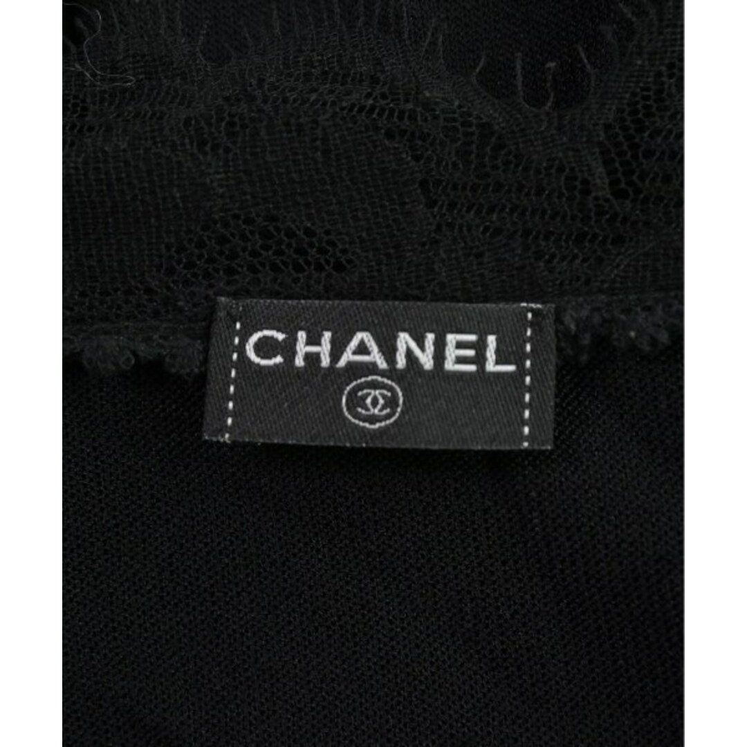 CHANEL(シャネル)のCHANEL シャネル カーディガン 38(S位) 黒 【古着】【中古】 レディースのトップス(カーディガン)の商品写真