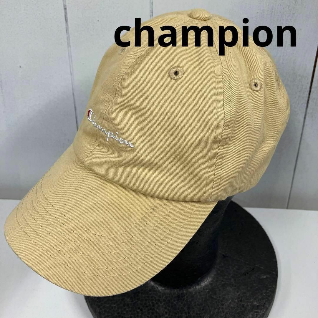 Champion(チャンピオン)のchampion チャンピオン　ベースボールキャップ　古着女子　ベージュ　ロゴ レディースの帽子(キャップ)の商品写真