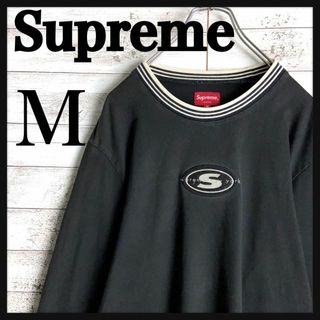 シュプリーム(Supreme)の8965【人気デザイン】シュプリーム☆センターロゴ定番カラー ロングtシャツ美品(Tシャツ/カットソー(七分/長袖))