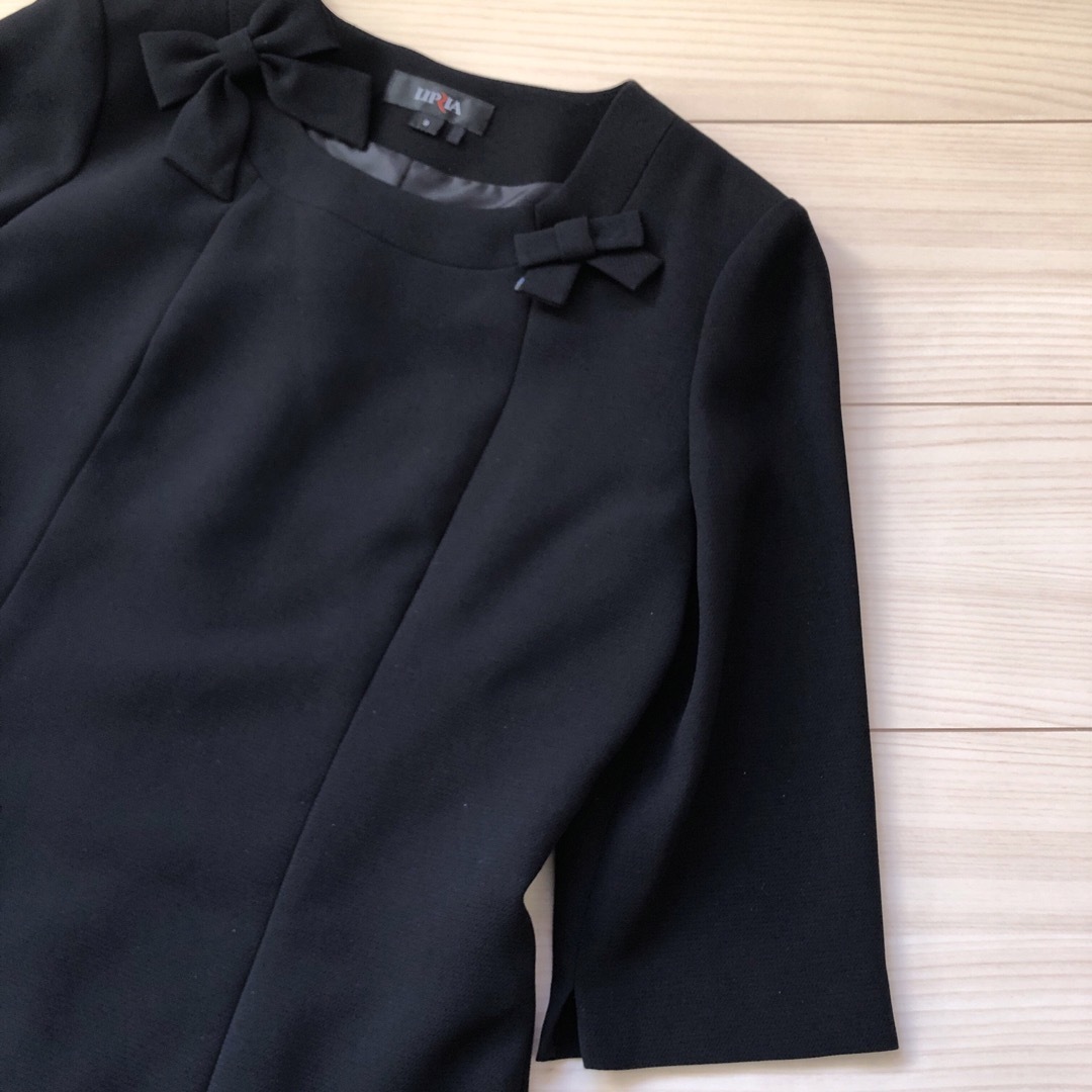 LIPLIA ブラックフォーマル　ワンピース　9号 レディースのフォーマル/ドレス(礼服/喪服)の商品写真