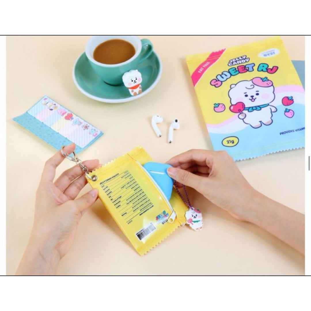 BT21(ビーティーイシビル)のBT21 JELLY CANDY ポーチS.  CHIMMY ジミン エンタメ/ホビーのおもちゃ/ぬいぐるみ(キャラクターグッズ)の商品写真