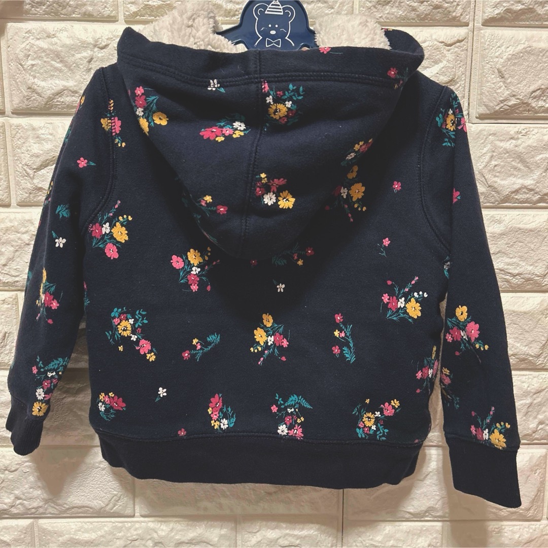 GAP(ギャップ)のGAP女児ボアパーカー(フード付き) キッズ/ベビー/マタニティのキッズ服女の子用(90cm~)(ジャケット/上着)の商品写真