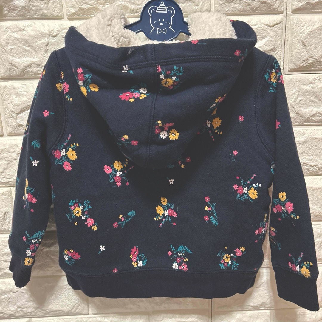 GAP(ギャップ)のGAP女児ボアパーカー(フード付き) キッズ/ベビー/マタニティのキッズ服女の子用(90cm~)(ジャケット/上着)の商品写真