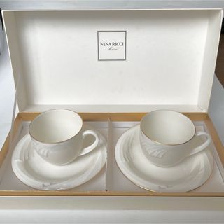 値下げ NINA RICCI Maison ペアティーカップ&ソーサー 未使用(グラス/カップ)