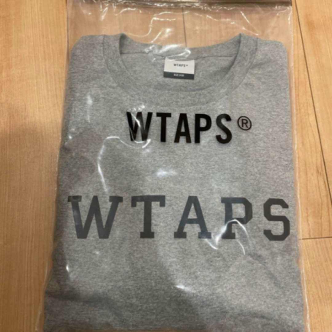 何でも質問下さいWTAPS COLLEGE ロングTシャツ　グレー　Lサイズ　ダブルタップス