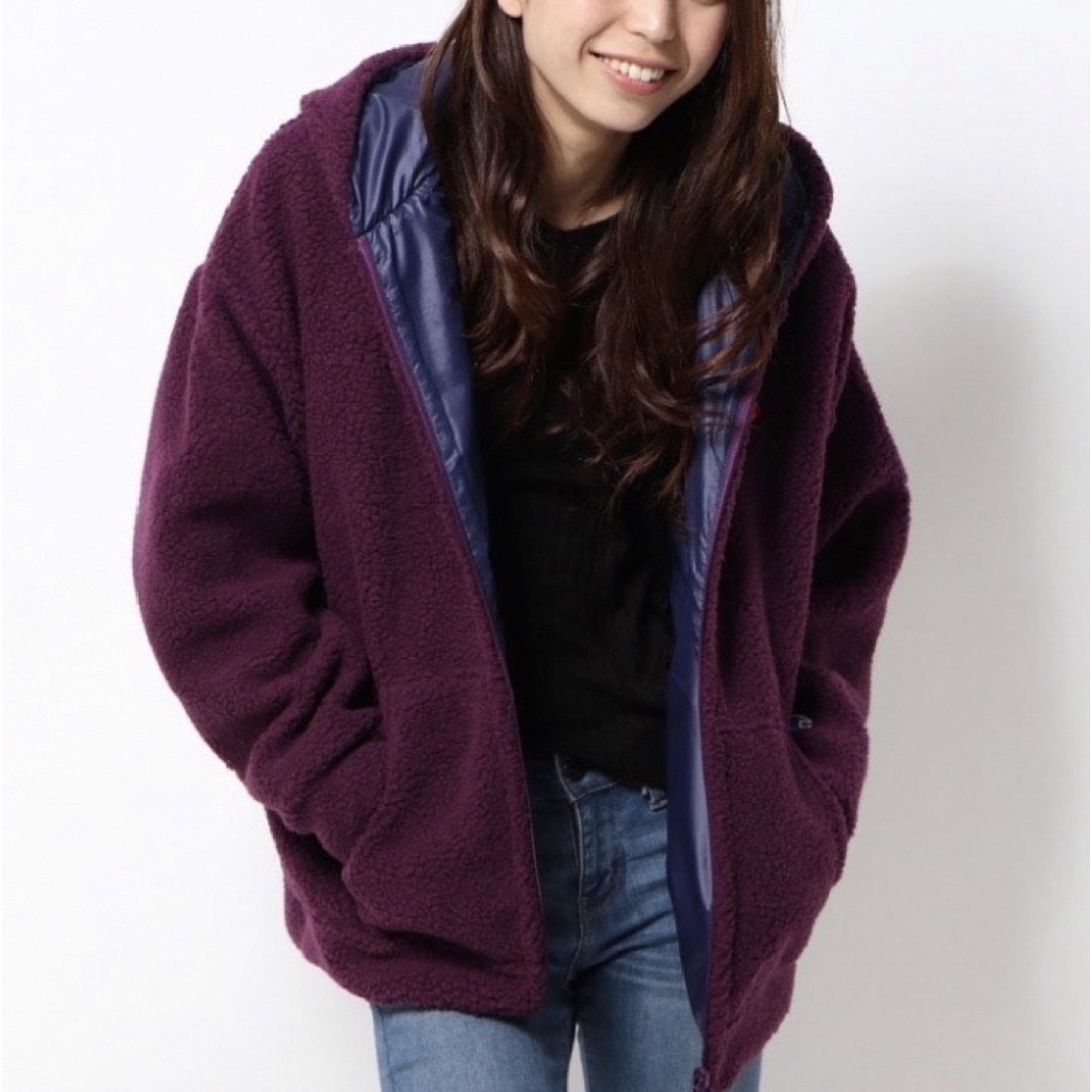 X-girl(エックスガール)のリバーシブル Championコラボブルゾン レディースのジャケット/アウター(ブルゾン)の商品写真