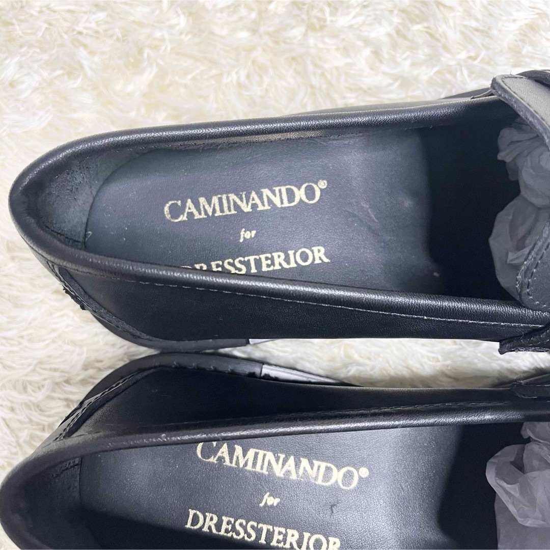 CAMINANDO(カミナンド)の★未使用★ CAMINANDO DRESSTERIOR ローファー ブラック レディースの靴/シューズ(ローファー/革靴)の商品写真