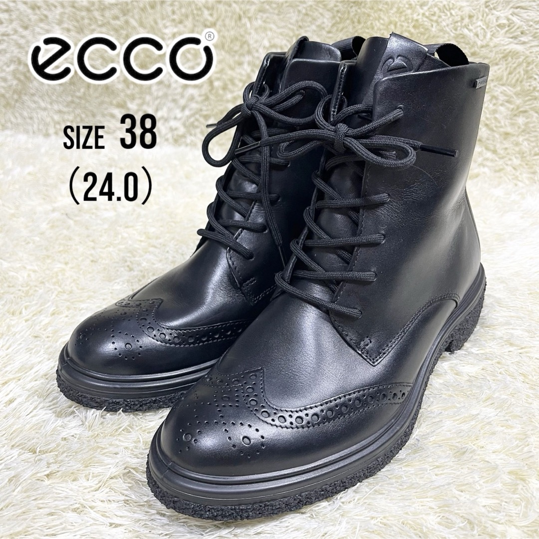 ECCO - 未使用☆ecco エコー gore-tex ショートブーツサイドジップ