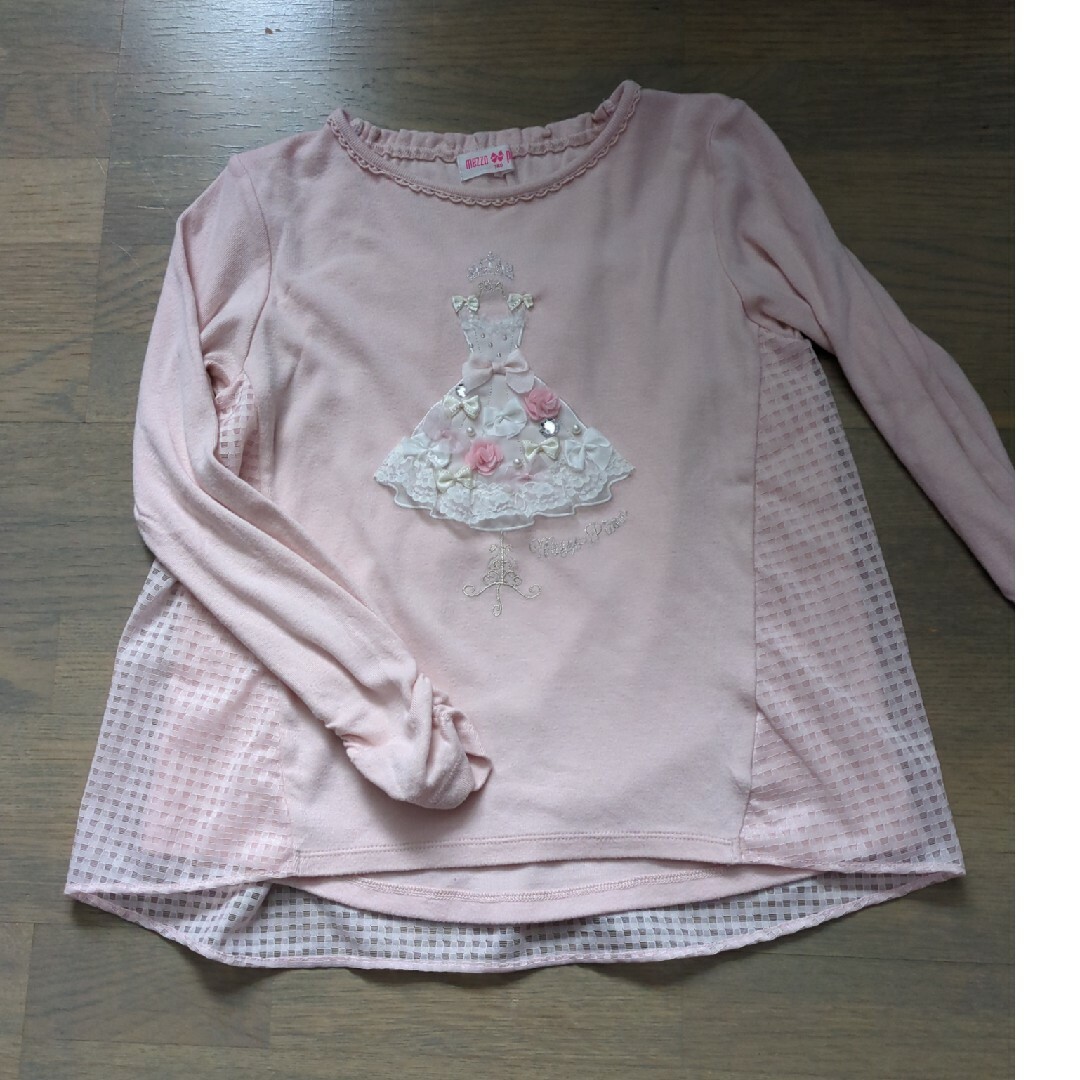 mezzo piano(メゾピアノ)のメゾピアノ140Ｔシャツ キッズ/ベビー/マタニティのキッズ服女の子用(90cm~)(Tシャツ/カットソー)の商品写真