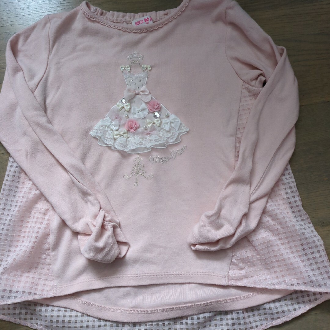 mezzo piano(メゾピアノ)のメゾピアノ140Ｔシャツ キッズ/ベビー/マタニティのキッズ服女の子用(90cm~)(Tシャツ/カットソー)の商品写真