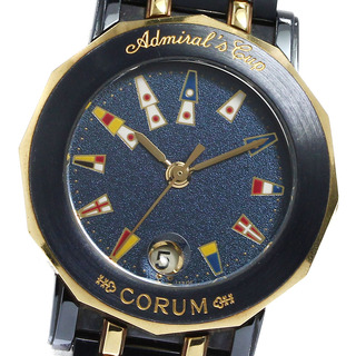 コルム(CORUM)のコルム CORUM 39.130.31 V585 アドミラルズカップ ガンブルー クォーツ レディース _800097(腕時計)