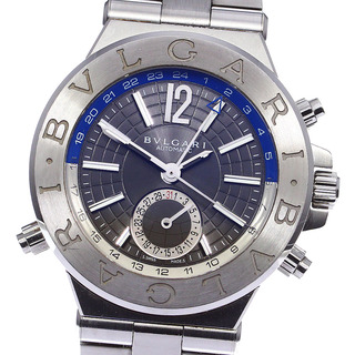ブルガリ(BVLGARI)のブルガリ BVLGARI DG40SGMT ディアゴノ GMT 自動巻き メンズ 箱・保証書付き_782533(腕時計(アナログ))