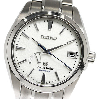 セイコー(SEIKO)のセイコー SEIKO SBGA011/9R65-0AE0 グランドセイコー パワーリザーブ デイト スプリングドライブ メンズ 良品 _796207(腕時計(アナログ))