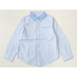 ジョルジオアルマーニ(Giorgio Armani)の☆アルマーニ ジュニア/Armani Junior☆106cm 長袖シャツ 水色×白 【中古】子供服 キッズ kids 男の子 春 712032 tops(シャツ/カットソー)