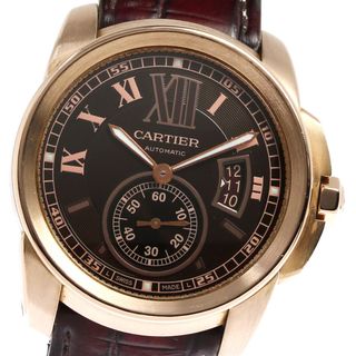 カルティエ(Cartier)のカルティエ CARTIER W7100007 カリブル ドゥ カルティエ K18PG デイト 自動巻き メンズ _792408(腕時計(アナログ))