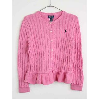 Ralph Lauren - 【春物 新入荷!】†ラルフローレン/Ralph Lauren†150cm 長袖カーディガン ピンク【中古】子供服 キッズ kids ジュニア 女の子 春秋 tops 902042