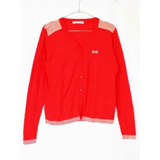 ファミリア(familiar)の【春物 新入荷!】[ファミリア/familiar]160cm カーディガン サーモンピンク【中古】子供服 キッズ kids ジュニア 女の子 春 tops 902042(カーディガン)