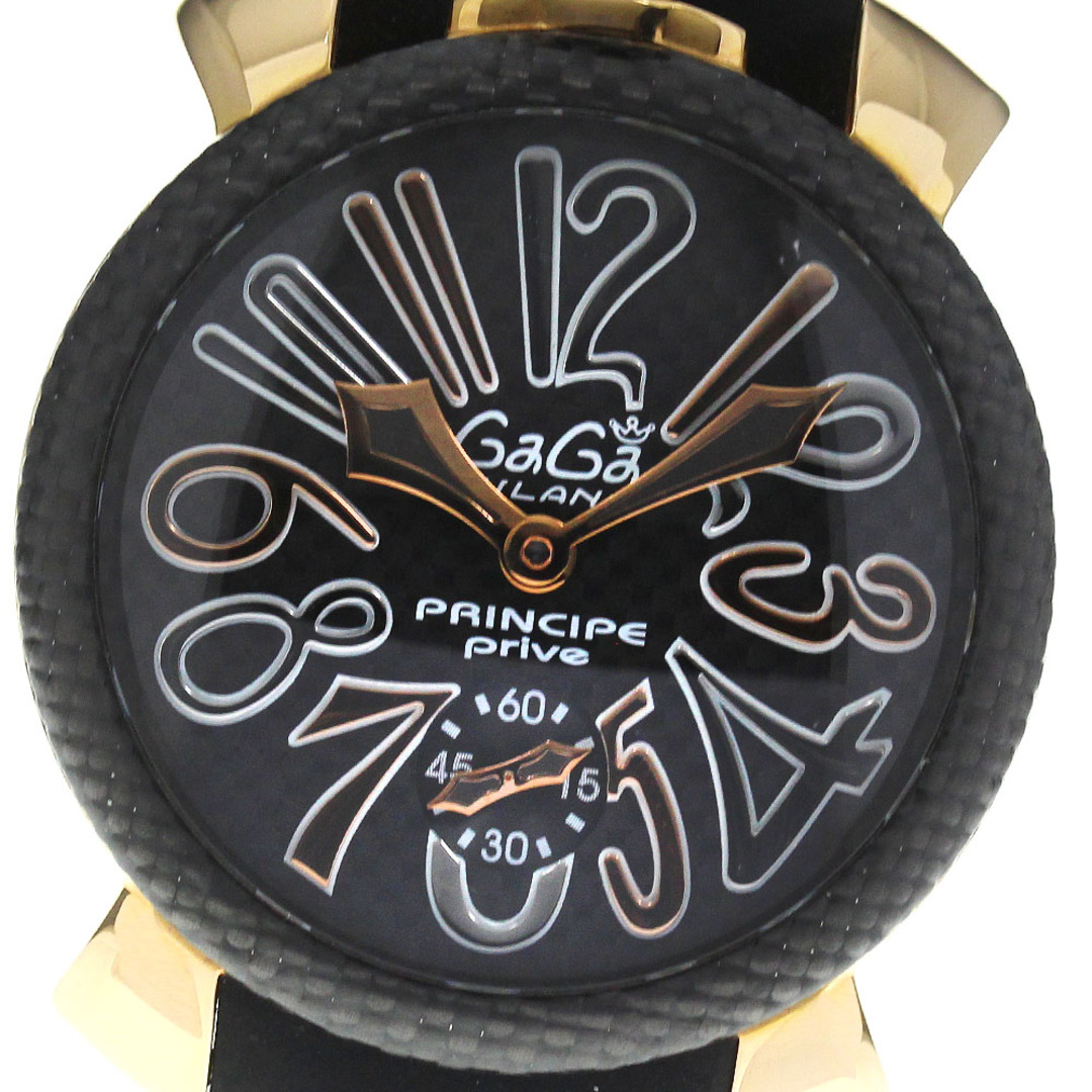 GaGa MILANO(ガガミラノ)のガガミラノ GaGa MILANO 5511.02S マヌアーレ48 PRINCIPE 250本限定 手巻き メンズ 保証書付き_798606 メンズの時計(腕時計(アナログ))の商品写真