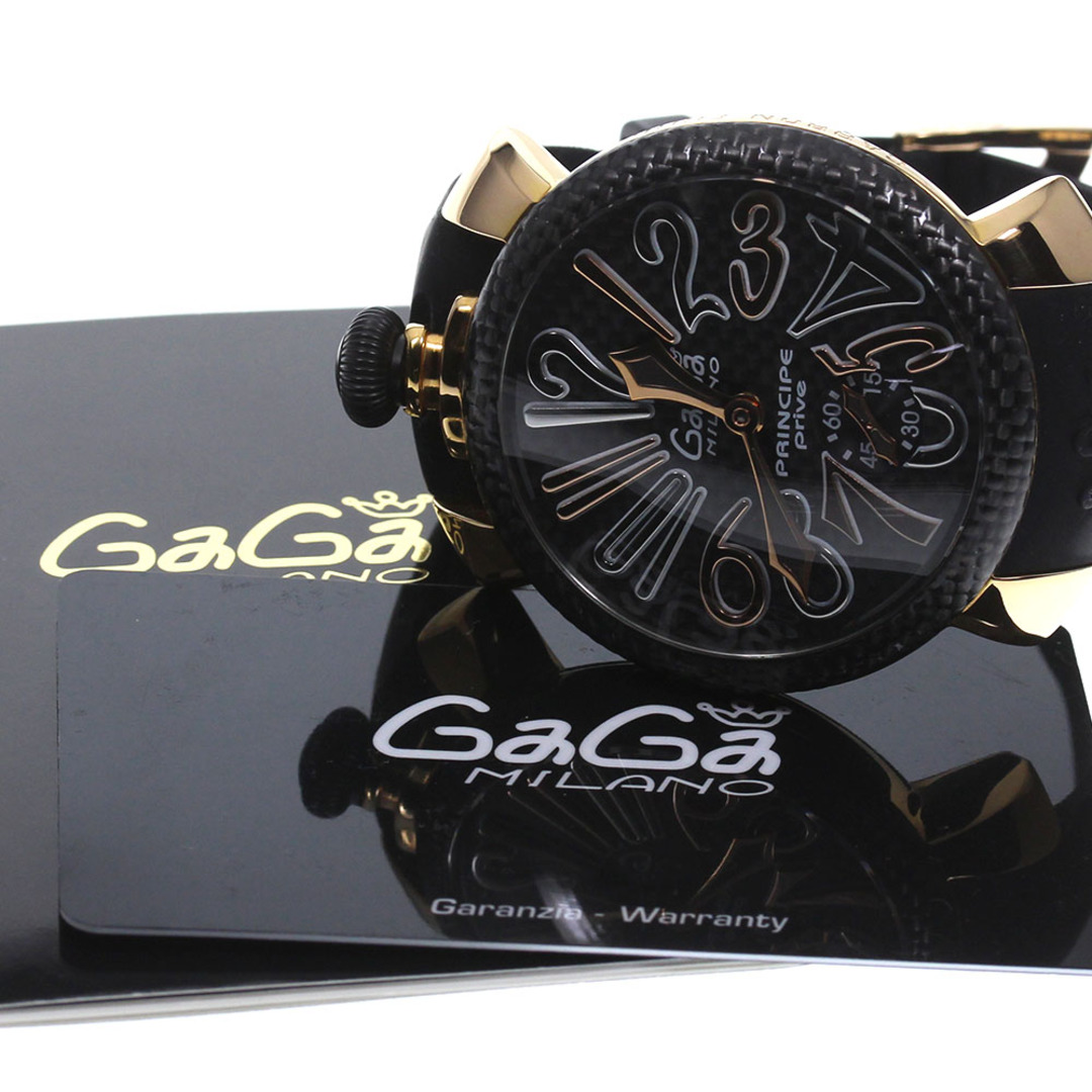 GaGa MILANO(ガガミラノ)のガガミラノ GaGa MILANO 5511.02S マヌアーレ48 PRINCIPE 250本限定 手巻き メンズ 保証書付き_798606 メンズの時計(腕時計(アナログ))の商品写真