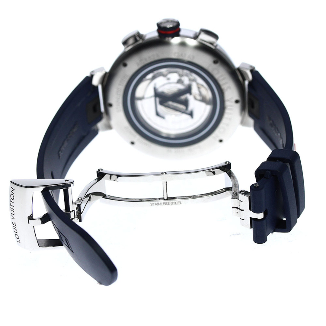 LOUIS VUITTON(ルイヴィトン)のルイ・ヴィトン LOUIS VUITTON QA163 タンブール ダミエ コバルトV クロノグラフ 自動巻き メンズ 内箱付き_799622 メンズの時計(腕時計(アナログ))の商品写真