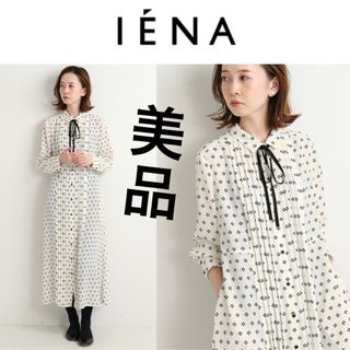 イエナ(IENA)の美品！IENA seseフラワーピンタックワンピース ロングワンピース イエナ(ロングワンピース/マキシワンピース)