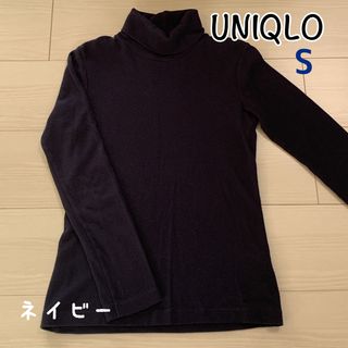 ユニクロ(UNIQLO)のUNIQLO ヒートテック　タートルネック　ハイネック　S  ネイビー(その他)